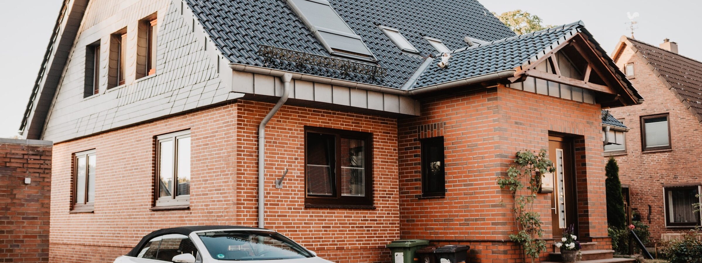 Außenaufnahme eines Einfamilienhauses